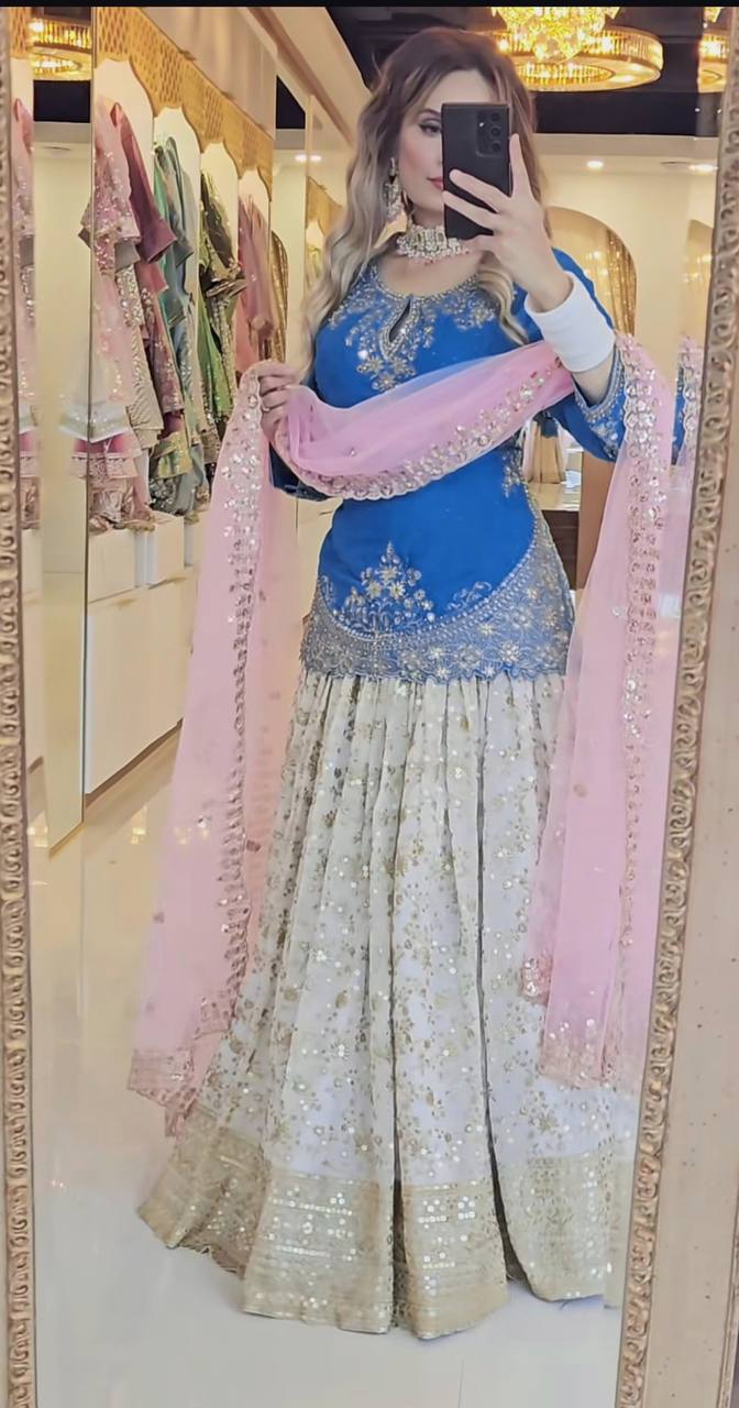 A Stunning White Lehenga for Timeless Festivities - Image 3