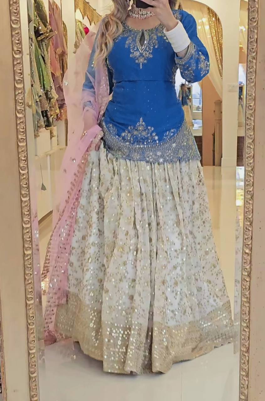 A Stunning White Lehenga for Timeless Festivities - Image 5