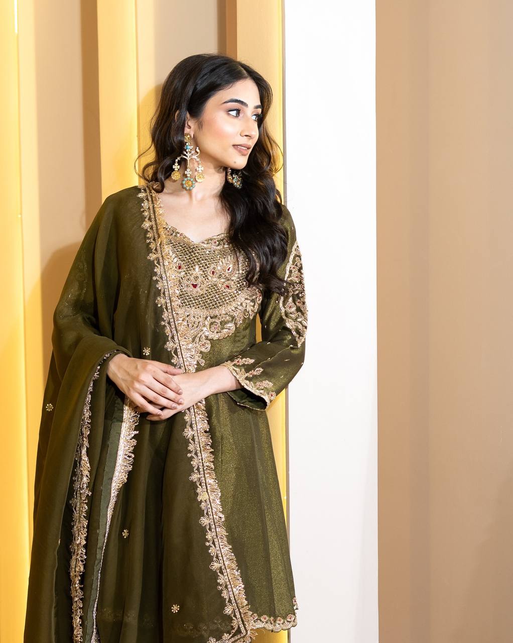 Elegance in Olive Traditional Charm Redefined - Image 3