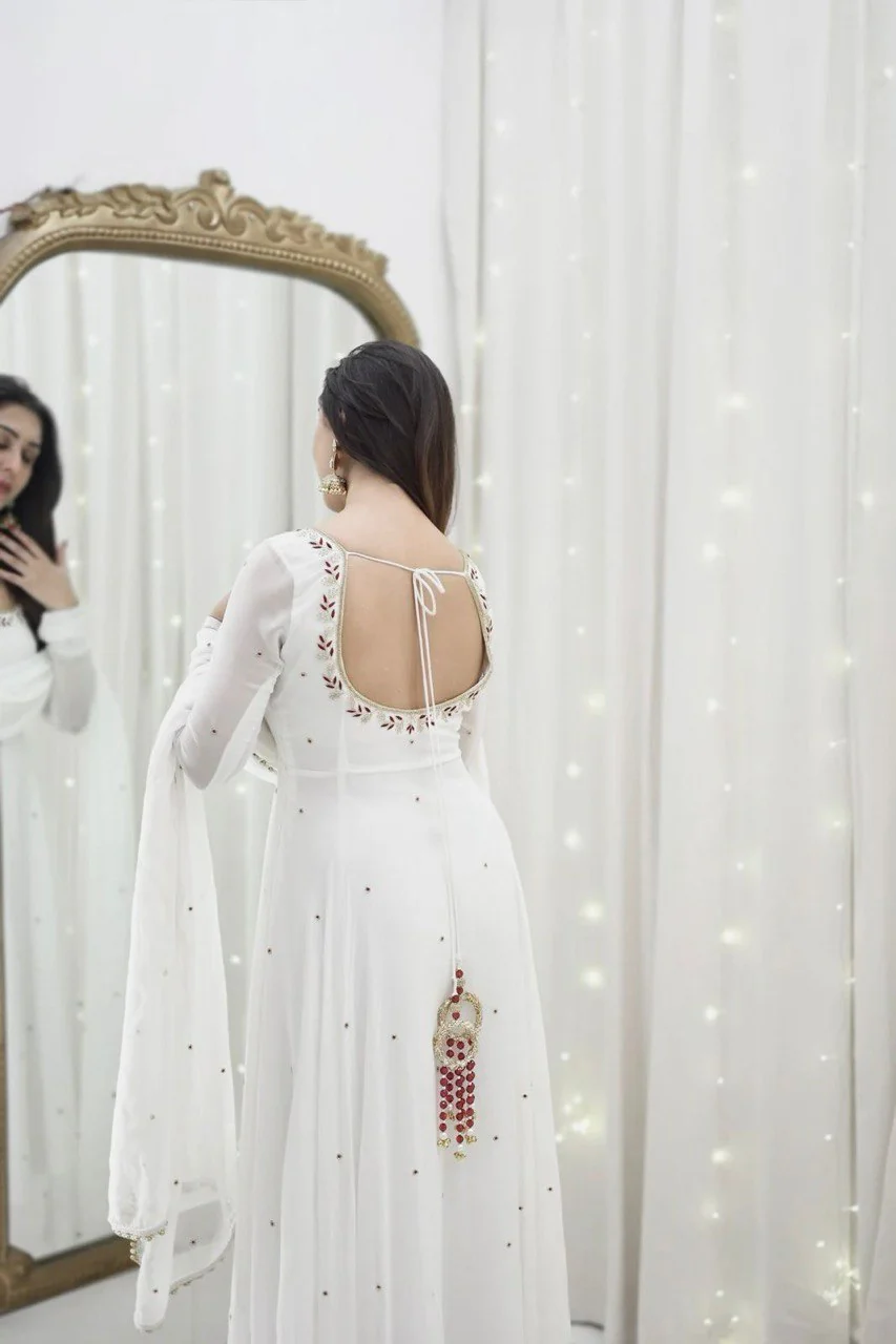 Embracing Grace and Beauty a Timeless White Dress - Image 4