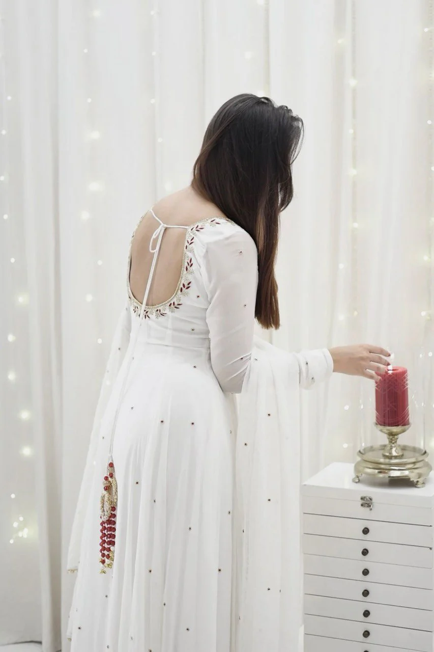 Embracing Grace and Beauty a Timeless White Dress - Image 5