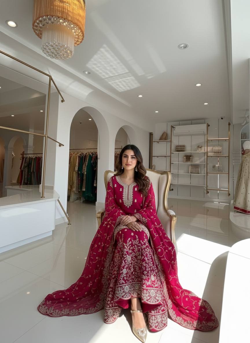 Majestic Charm: Enchanting Traditional Ensemble - Image 2