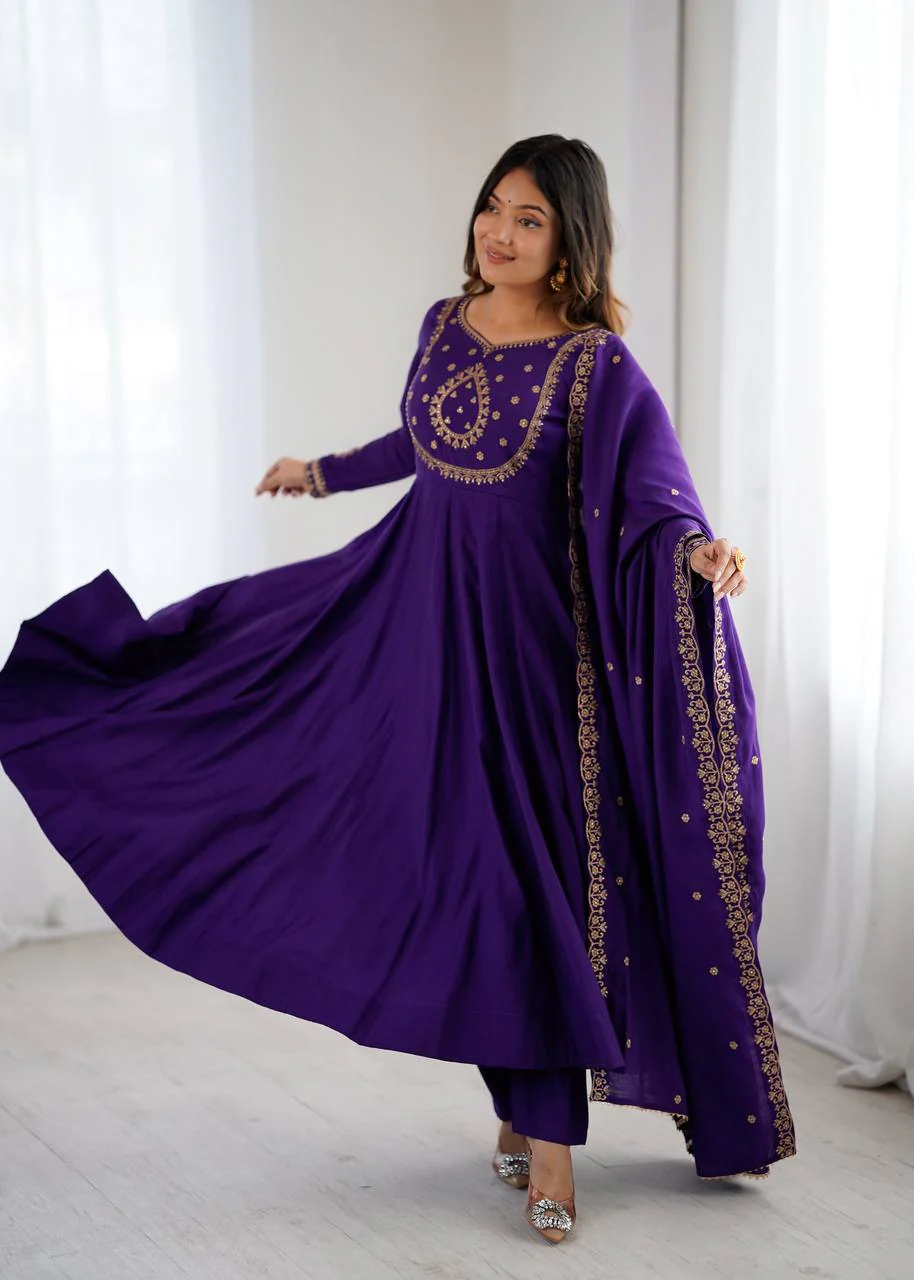 Majestic Purple Elegance Ensemble - Image 8