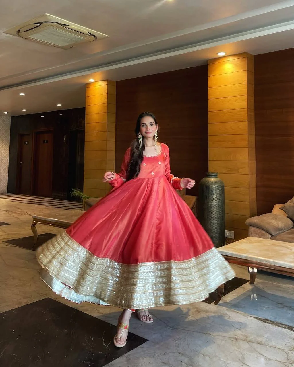 Twirl in Elegance: The Festive Dress