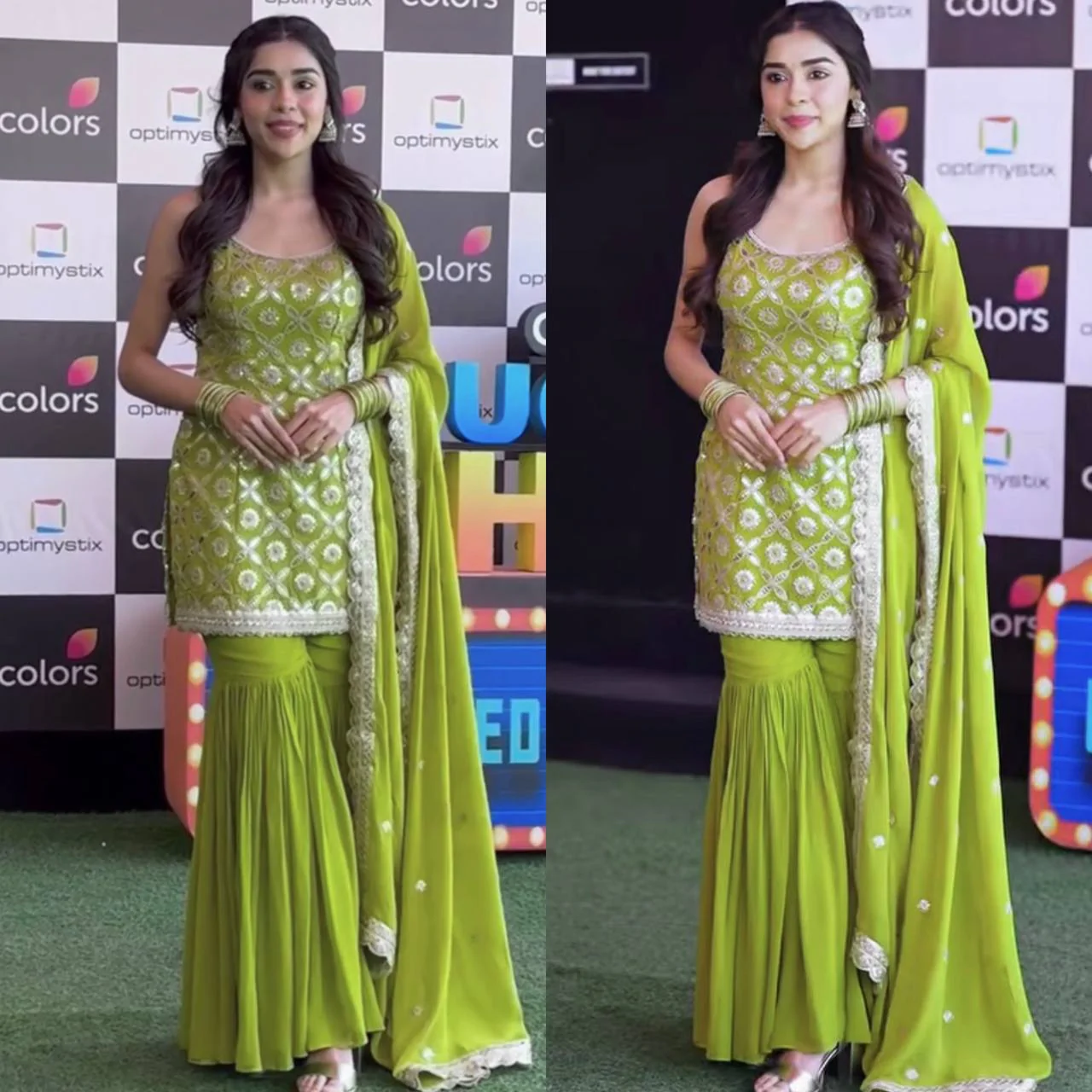 Vibrant Elegance: Green Glamour Unveiled